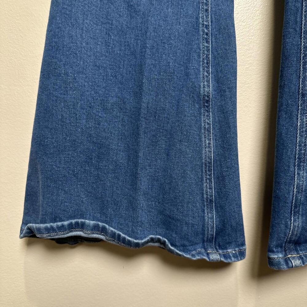 We The Free Jeans Women's 26 Blue Flare Bell Bottom High Rise Stretch Retro Y2K‎ - Picture 2 of 8